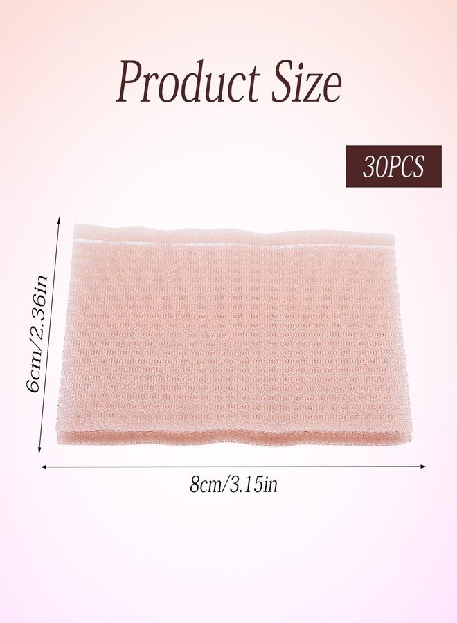 Ajcotahm 30 PCS Hair Pad Packing, Colorful Magic Bangs Hair Sticker Pad Women Square Hair Fringe Fixed Styling Clip for Salon and Barber - Image 2